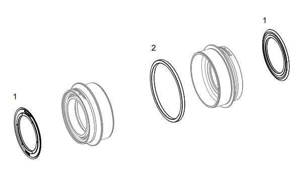 TRP M8020 press-fit bottom bracket for modern bike frames - smooth bearing performance"