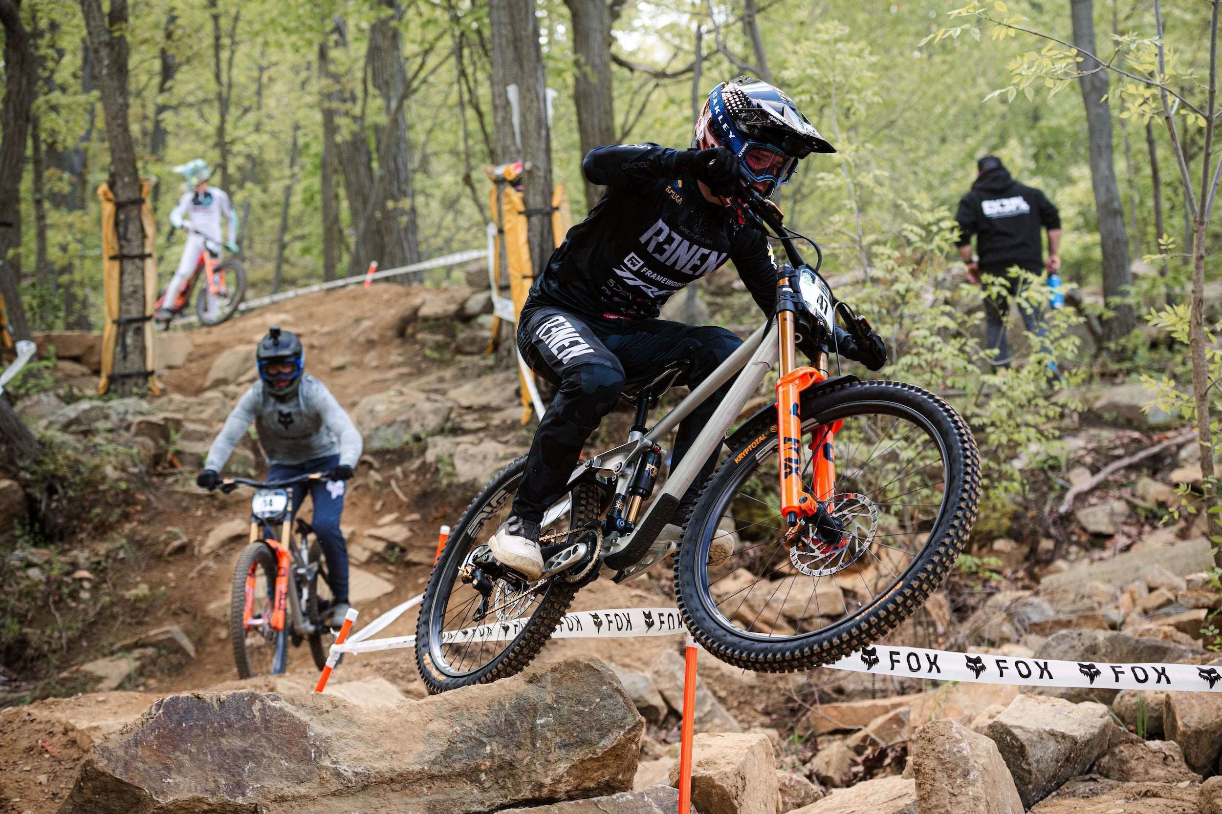 TRP Riders Sweep Men’s Podium at Mountain Creek Pro Downhill Series