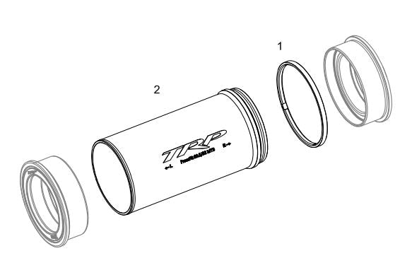 TRP M8010 bottom bracket threaded system for  bike builds - reliable drivetrain foundation"