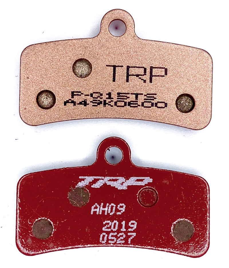TRP disc brake pad selection chart for  mountain bike and road cycling applications"
