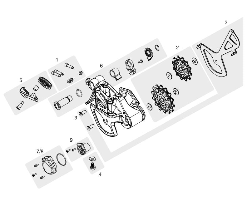 TRP EVO 12-speed rear derailleur M9050 for mountain bikes - Hall Lock technology for  trails"