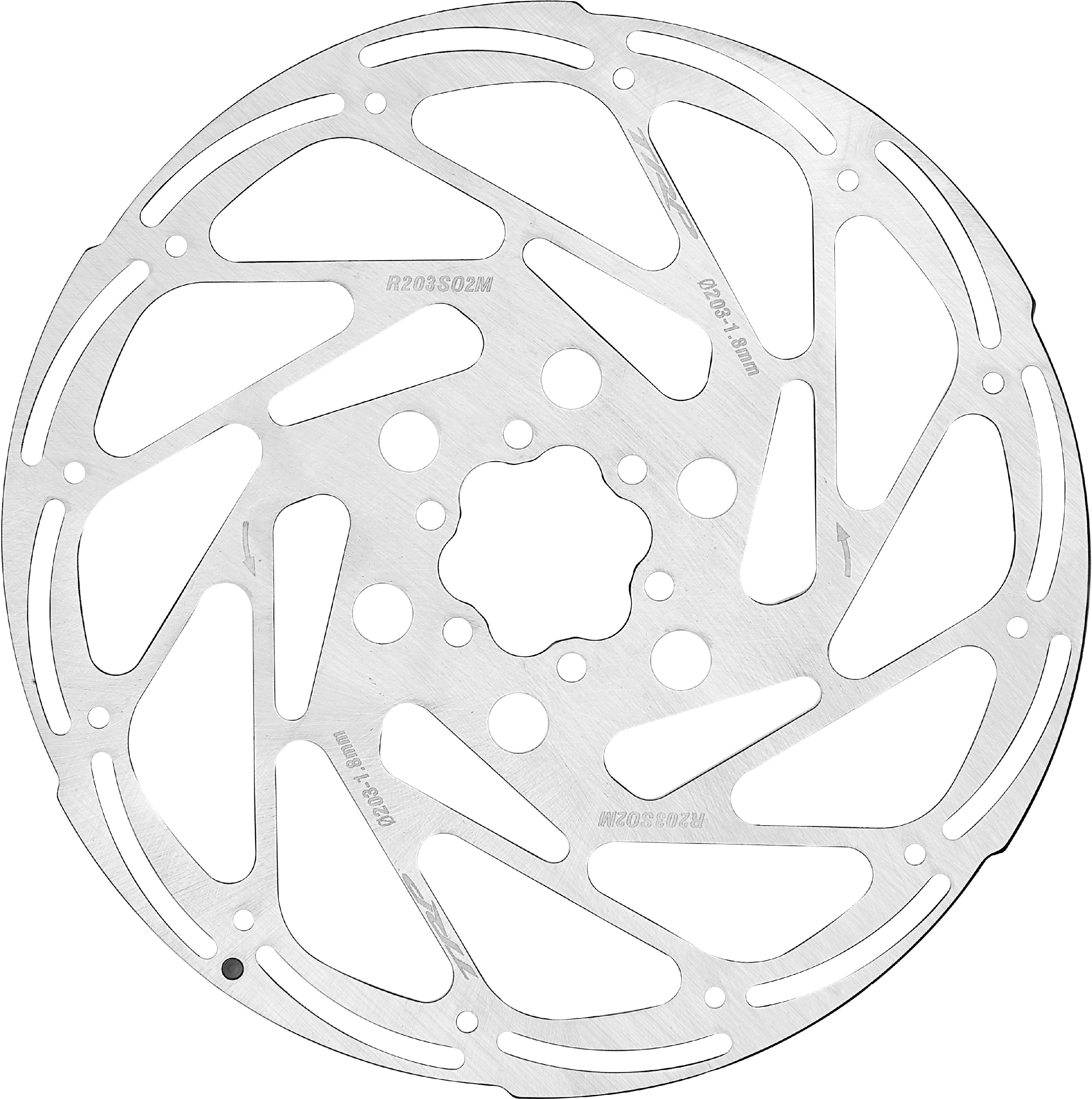 TRP 203mm disc rotor for downhill mountain biking and extreme braking conditions