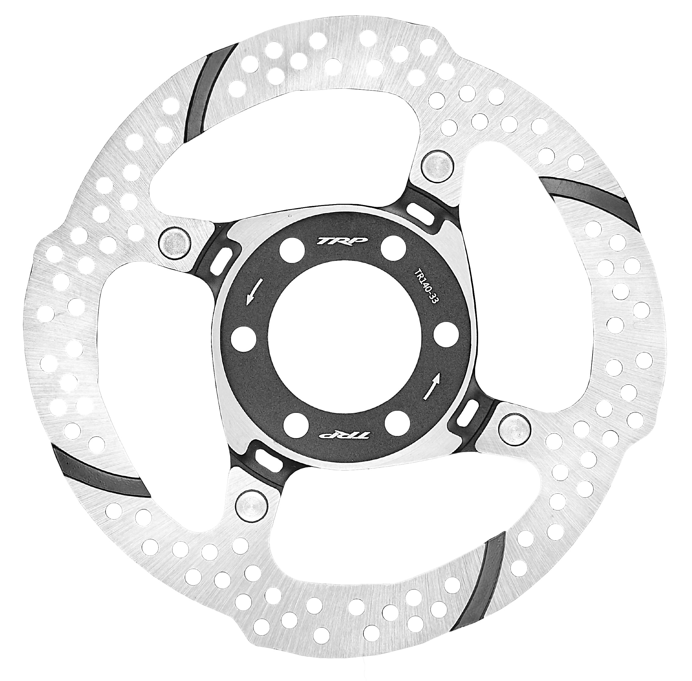 TRP 140mm disc rotor with 33mm mounting for specific bike frame compatibility